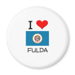 I Love Fulda Minnesota Refrigerator Magnets