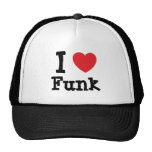 I love Funk heart custom personalized Trucker Hats