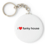 I Love Funky House keychains