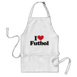 I Love Futbol aprons