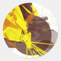 I Love Futurists 1 Round Stickers