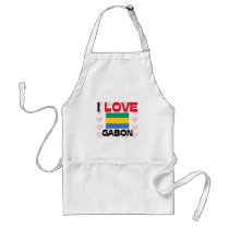 I Love Gabon aprons