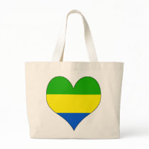 I Love Gabon Canvas Bags