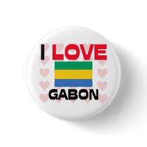 I Love Gabon buttons