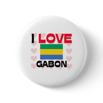 I Love Gabon buttons