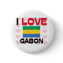 I Love Gabon buttons