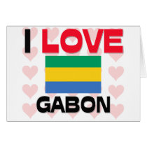 I Love Gabon cards by tshirtshirts I Love Gabon cards