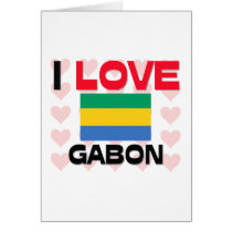 I Love Gabon cards by tshirtshirts I Love Gabon cards