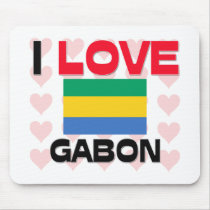 I Love Gabon mousepads by tshirtshirts I Love Gabon mousepads