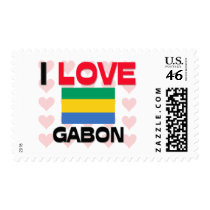 I Love Gabon postage