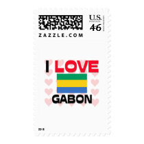 I Love Gabon postage