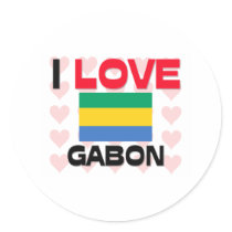 I Love Gabon stickers