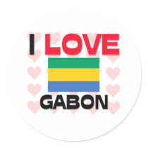 I Love Gabon stickers