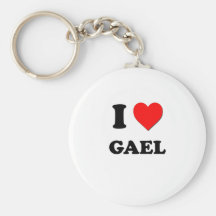 I love Gael Key Chain