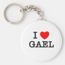 I Love Gael Keychains