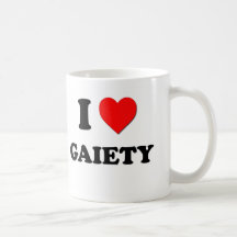 I Love Gaiety Coffee Mugs