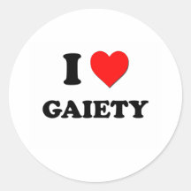 I Love Gaiety Sticker
