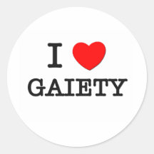 I Love Gaiety Sticker