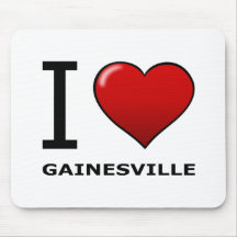 I LOVE GAINESVILLE,FL - FLORIDA MOUSEPAD