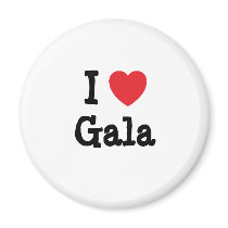 I love Gala heart T-Shirt magnets