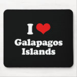 I Love Galapagos Islands Tshirt Mouse Pads