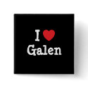 I love Galen heart custom personalized buttons