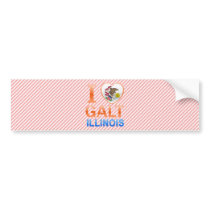 I Love Galt, IL Bumper Stickers