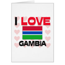 I Love Gambia cards by tshirtshirts I Love Gambia cards