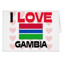 I Love Gambia cards by tshirtshirts I Love Gambia cards