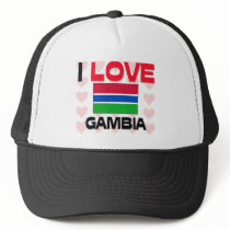 I Love Gambia hats by tshirtshirts I Love Gambia hats