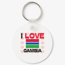I Love Gambia keychains by tshirtshirts I Love Gambia keychains