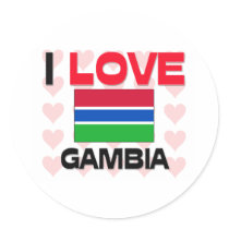 I Love Gambia Sticker