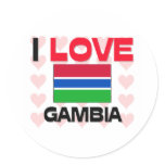 I Love Gambia Sticker