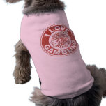 I Love Gambling Dog Tee Shirt
