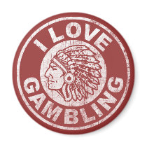 I Love Gambling Fridge Magnet