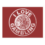 I Love Gambling Post Card
