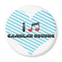 I Love Gamelan Degung Magnet
