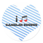 I Love Gamelan Degung Stickers