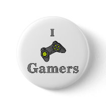 I Love Gamers buttons by megedsh I Love Gamers buttons
