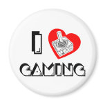 I love Gaming Fridge Magnet