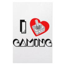I love Gaming Personalized Stationery