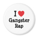 I love Gangster Rap heart custom personalized magnets by funnycustomtshirts I love Gangster Rap heart custom personalized magnets