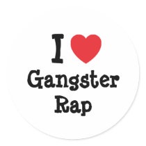 I love Gangster Rap heart custom personalized stickers by funnycustomtshirts I love Gangster Rap heart custom personalized stickers