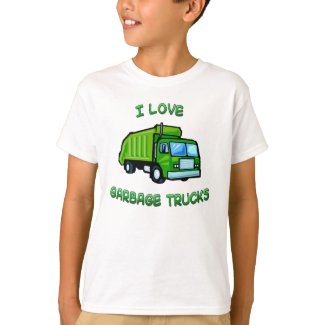 I Love Garbage Trucks Kids Infant Shirt