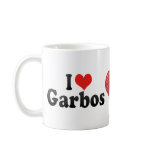 I Love Garbos mugs