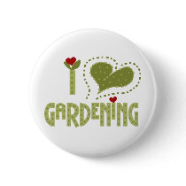 I Love Gardening buttons