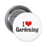 I Love Gardening Buttons