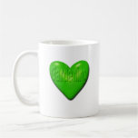 I Love Gardening Green Heart Coffee Mug