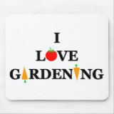 I LOVE GARDENING Mousepad mousepad