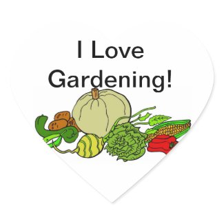 I Love Gardening! sticker